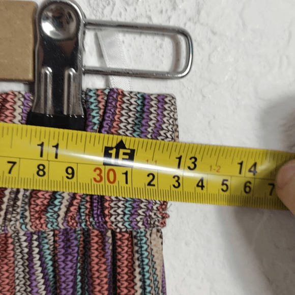 Alexis Pants Womens Large Striped Rainbow Multicolor Pull On boho Hippie - Picture 7 of 9